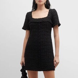 Tory Burch Tinsel Black Tweed Mini Dress